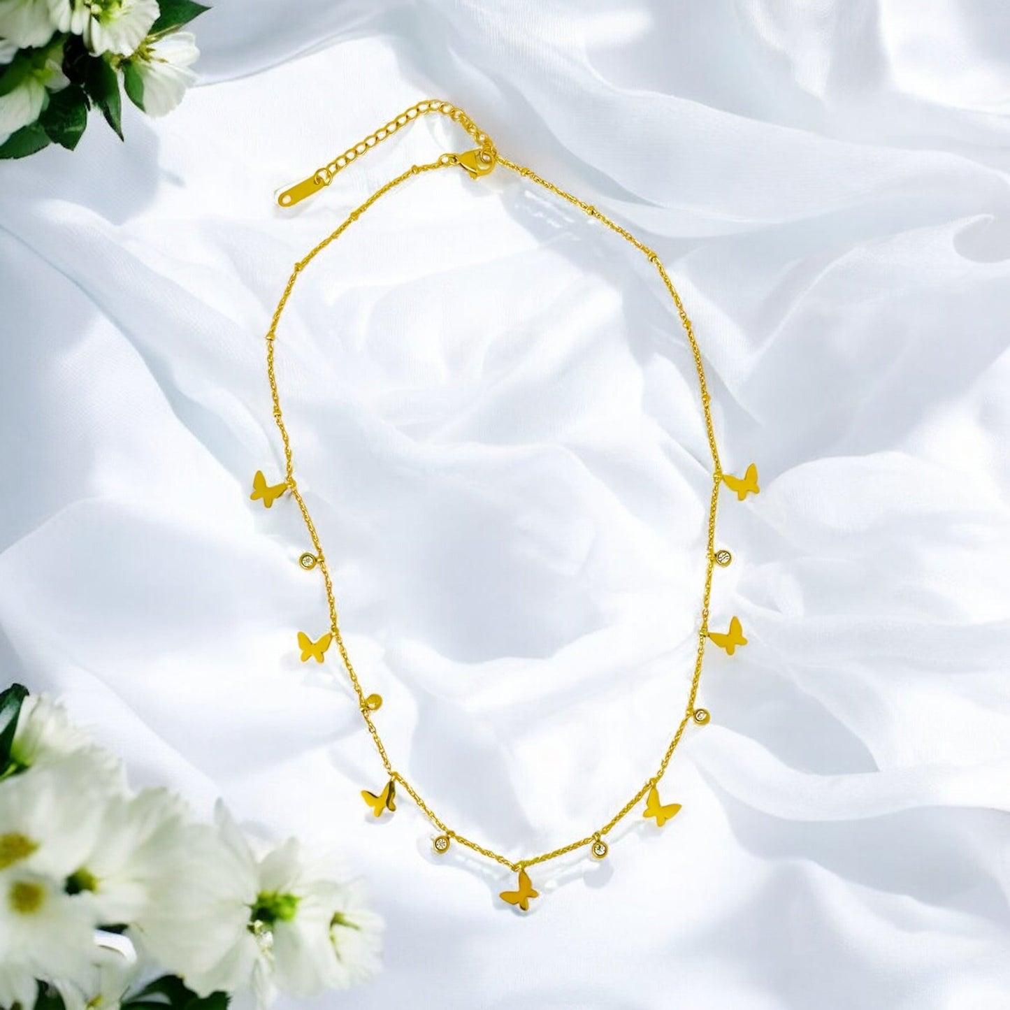 Dainty Butterfly - 18K Gold Plated, Waterproof Necklace