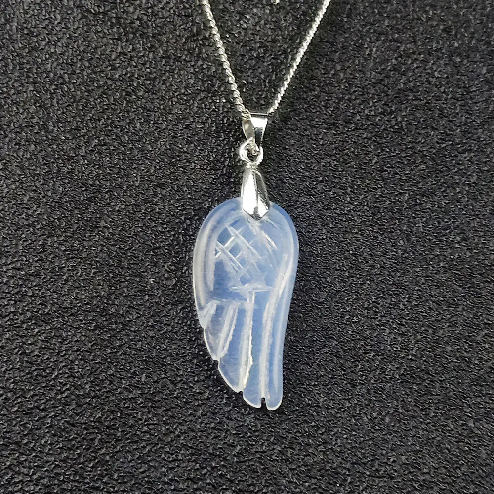 Elegant Amethyst Angel Wings Necklace