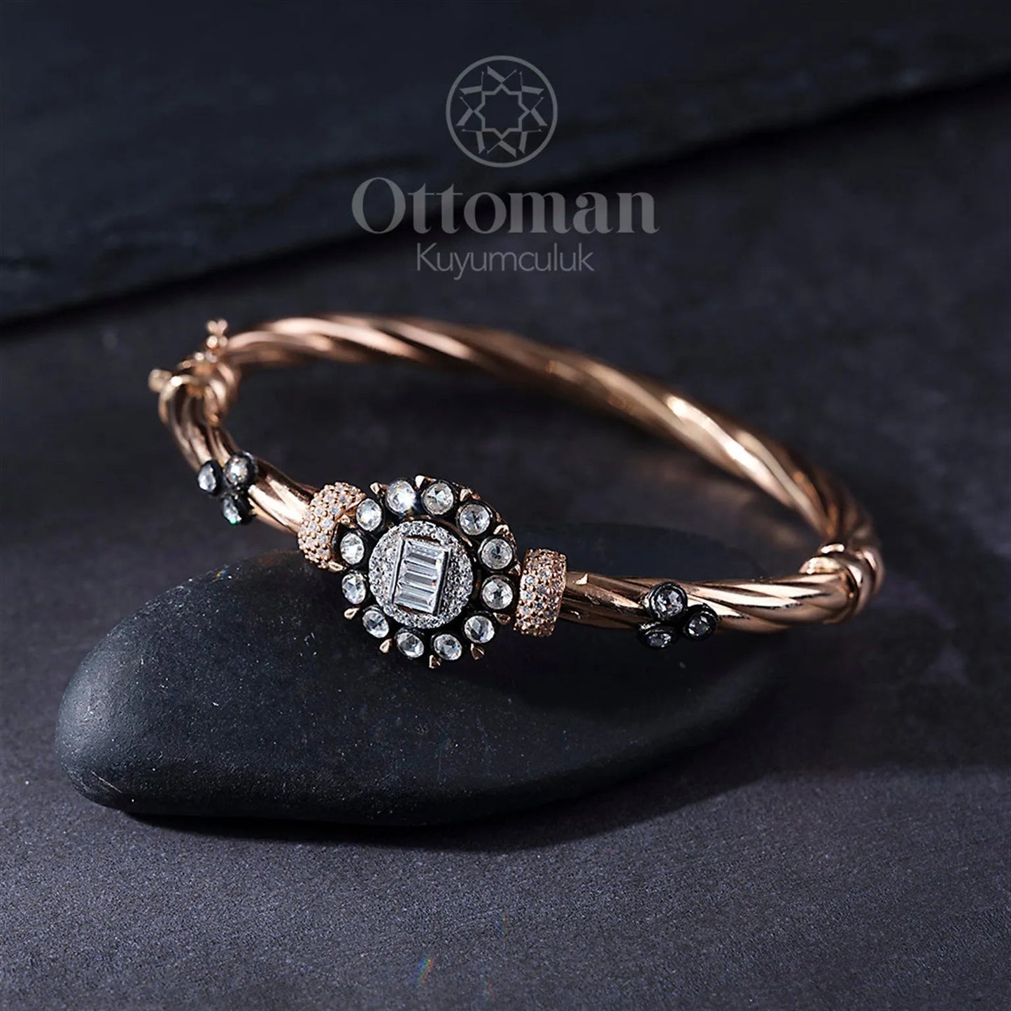 Diamond Setting Silver Bracelet New Series - Silver Whisper