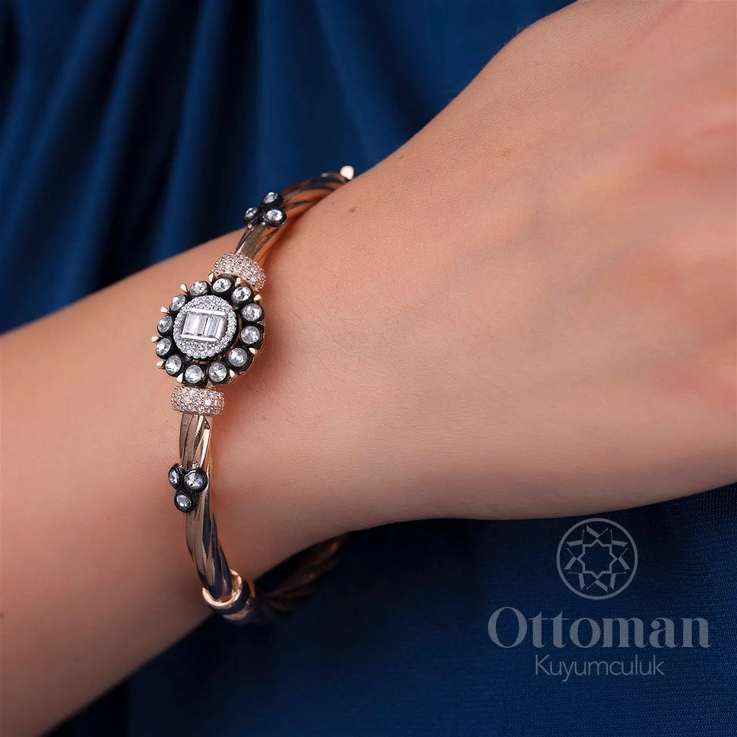 Diamond Setting Silver Bracelet New Series - Silver Whisper