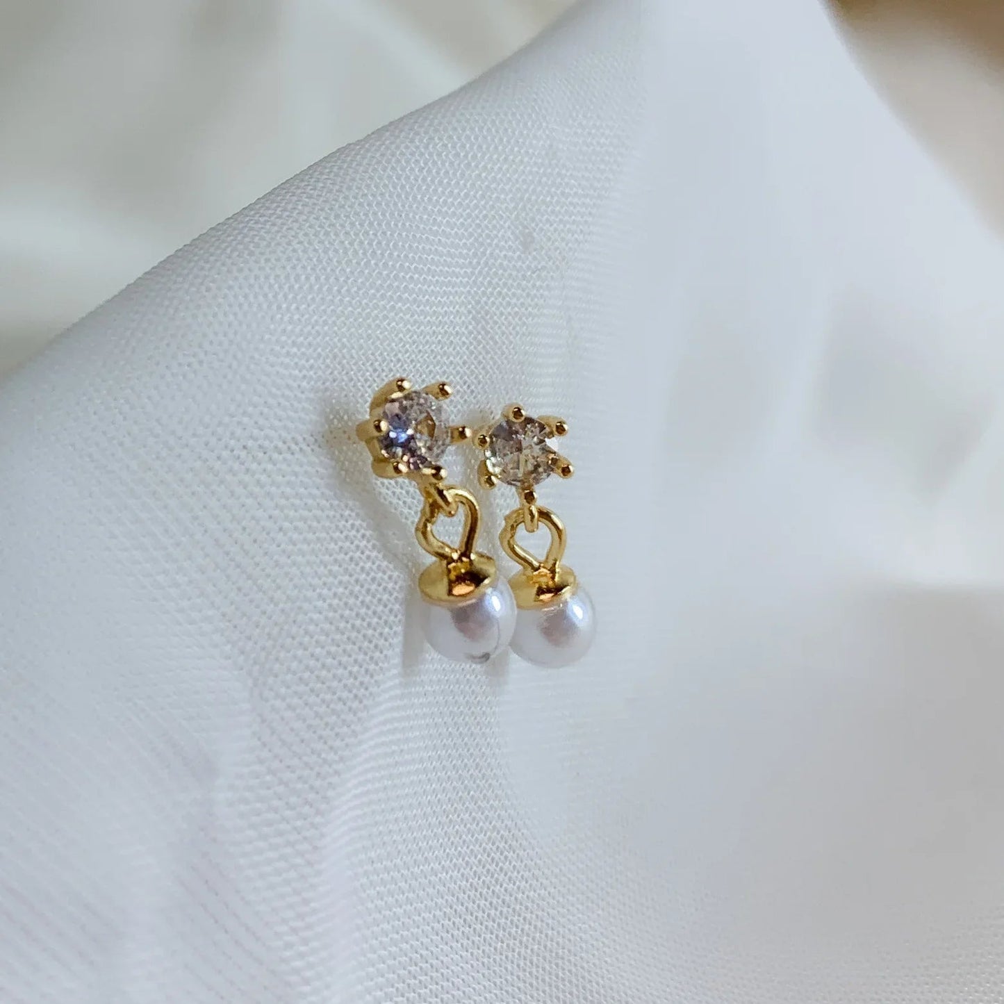 ELIZA STUDS - Silver Whisper