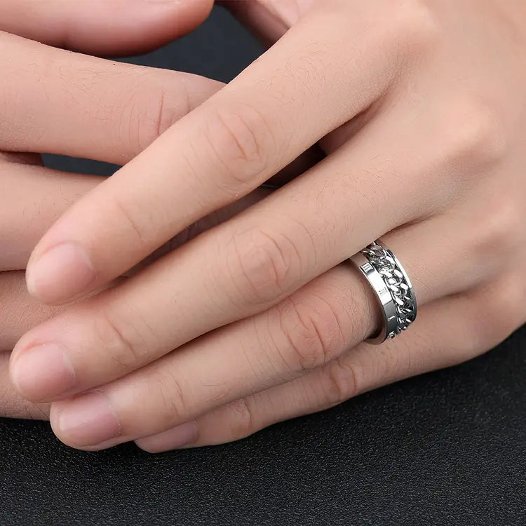 Rotatable Numeric Elegance Ring