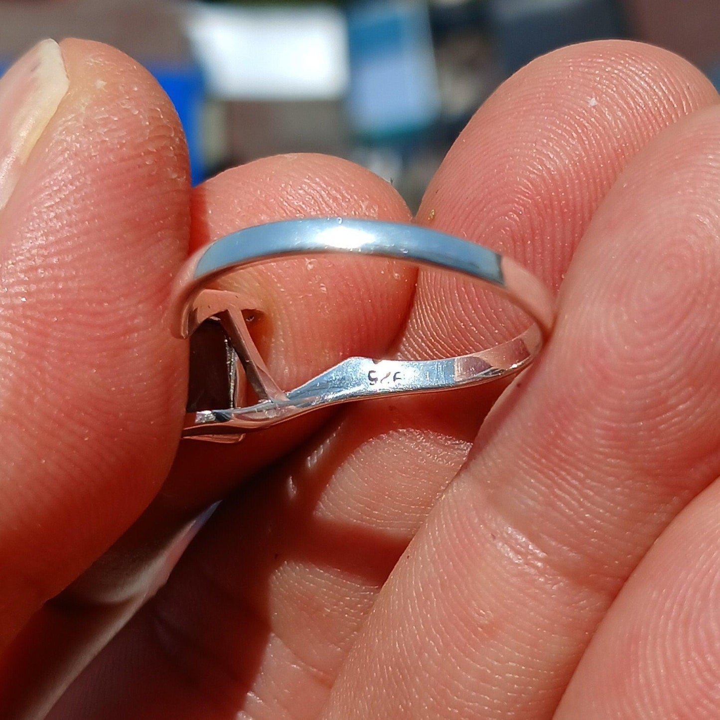 Red Garnet Ring, Sterling Silver Ring, Solitaire Ring, rectangle red Garnet Cabochon, Sterling Silver ring, Minimalist Design, gift Size 9.5 - Silver Whisper