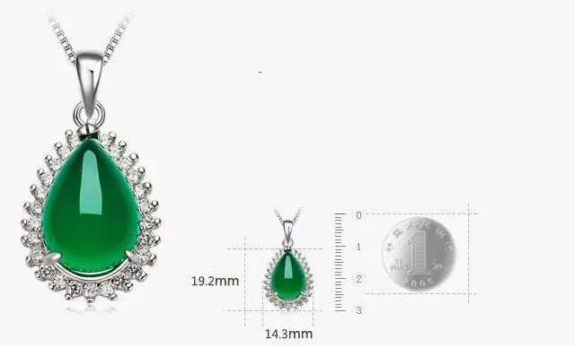 Vintage Agate Sterling Necklace