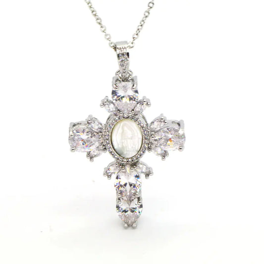 Devotional Mary Cross Pendant