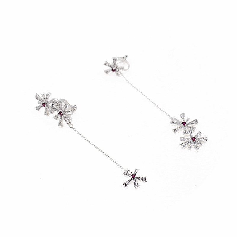 Silver Snowflake Drop Dazzlers