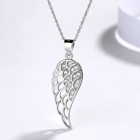 Sterling Silver Angelic Wings Necklace
