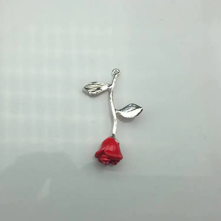 Gold Rose Love Pendant Necklace