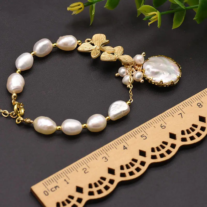 Natural Baroque Freshwater Pearl Bracelet Set
