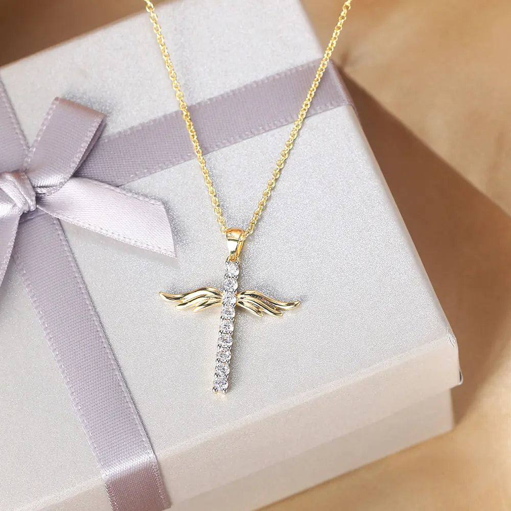 Celestial Cross Zirconia Necklace