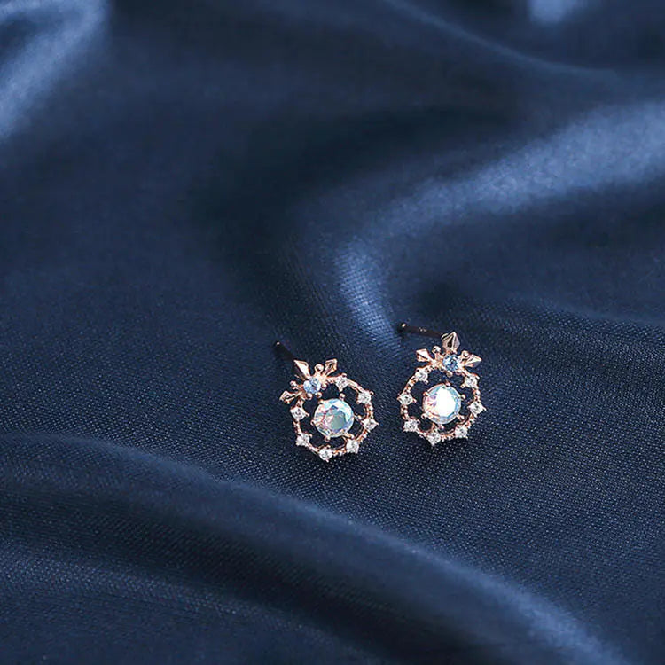 Enchanted Winter 925 Silver Snowflake Earrings