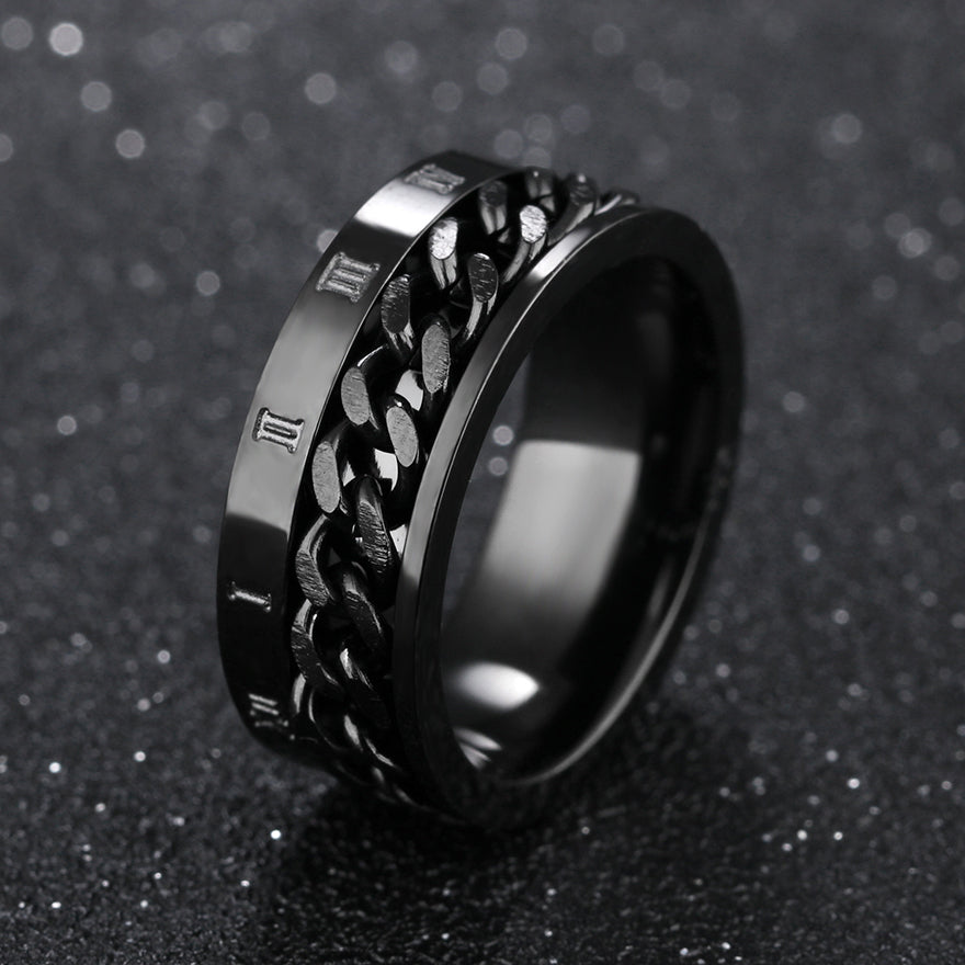 Rotatable Numeric Elegance Ring