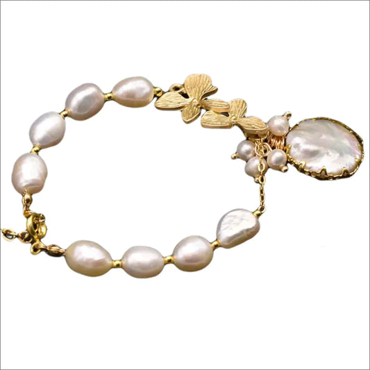 Natural Baroque Freshwater Pearl Bracelet Set