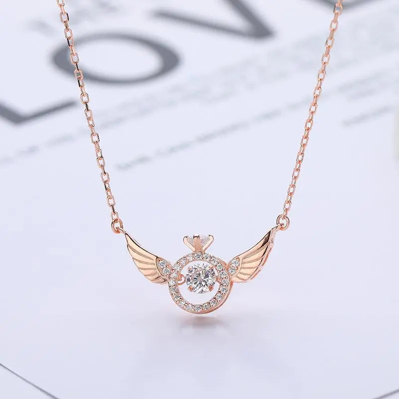 Ethereal Grace Angel Wings Necklace