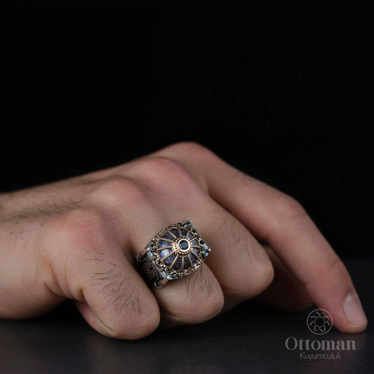 925 Sterling Silver Custom Design Men's Ring - Silver Whisper