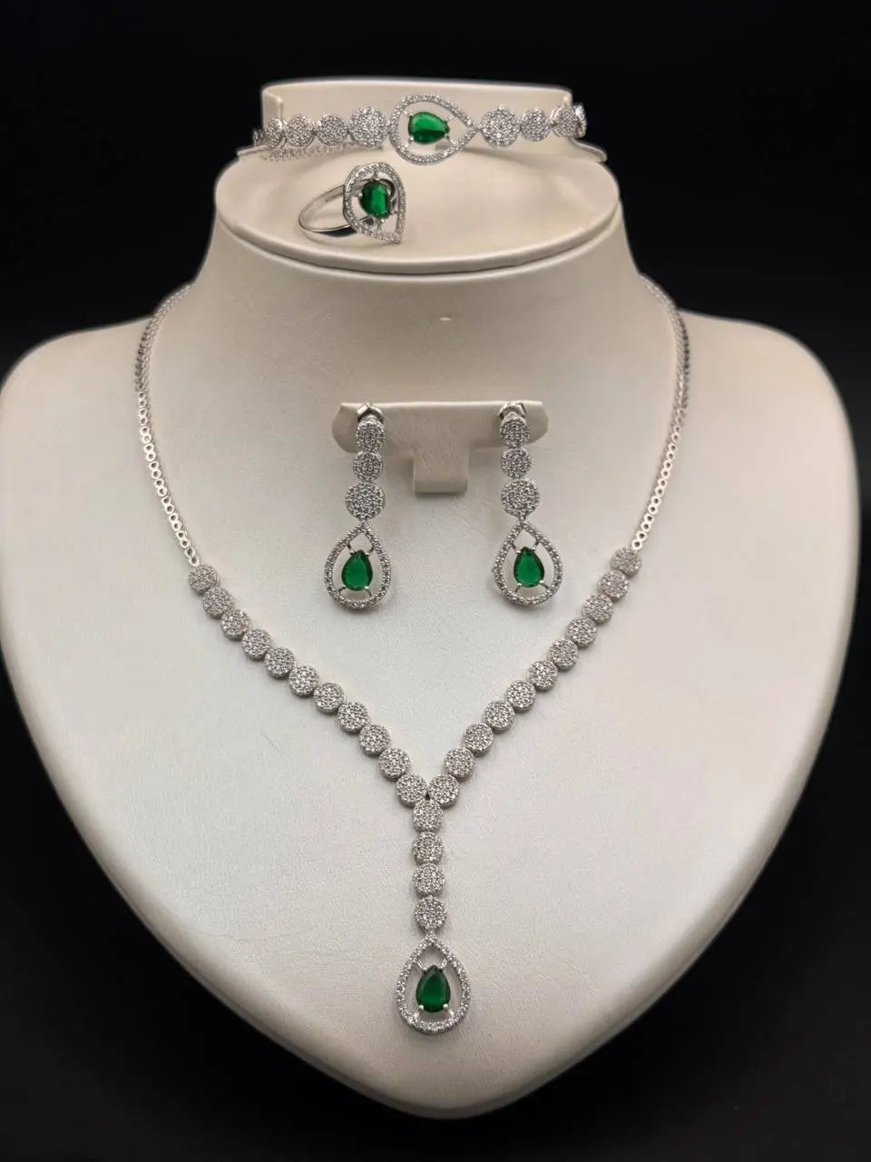 925 Sterling Silver Necklace Set - Silver Whisper