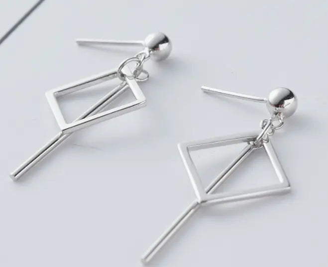Sterling Chic 925 Silver Drop Earrings