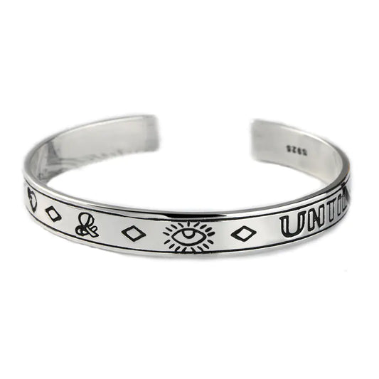 S925 Sterling Silver Eye Love Charm Bracelet