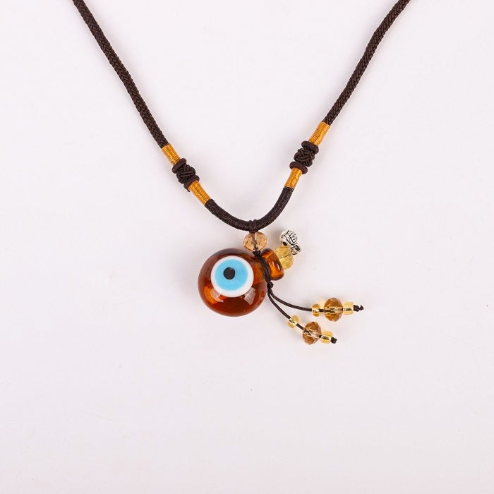 "Lucky Eyes" Diffuser Necklace | Fend off Evil | Diffusing Oils on the go | Unique Gift