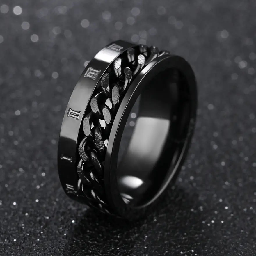 Rotatable Numeric Elegance Ring