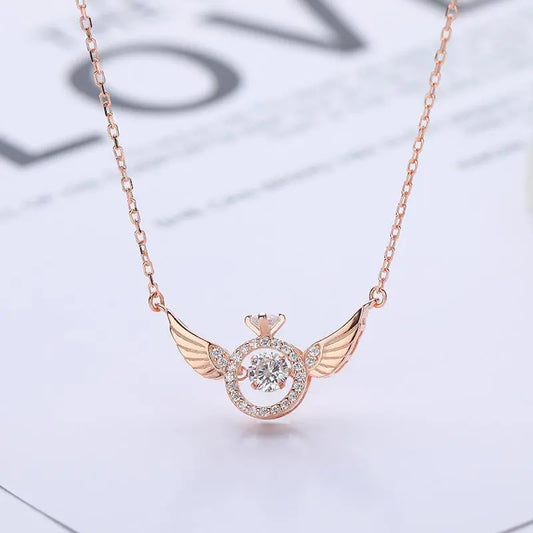 Ethereal Grace Angel Wings Necklace
