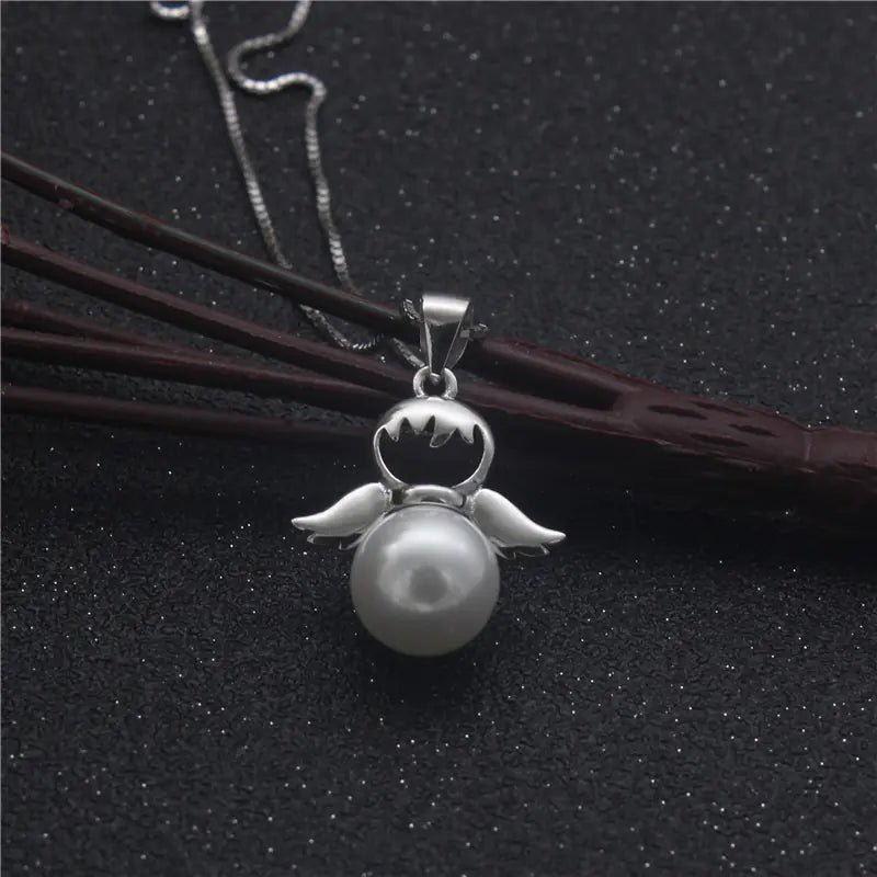 Cherub Pearl Silver Choker - S925