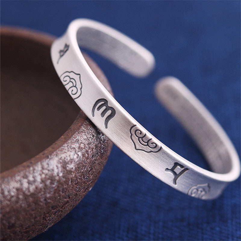 S925 Sterling Silver Eye Love Charm Bracelet