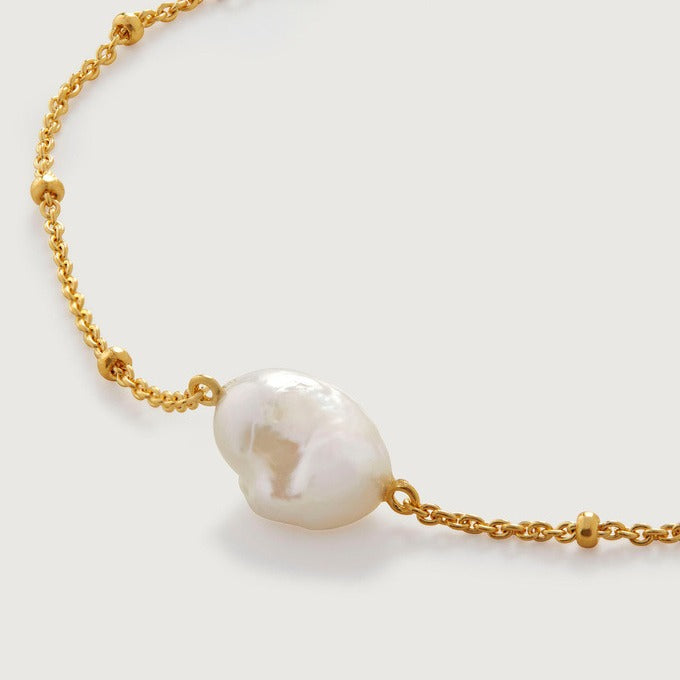 Adjustable Chic Baroque Pearl Bracelet