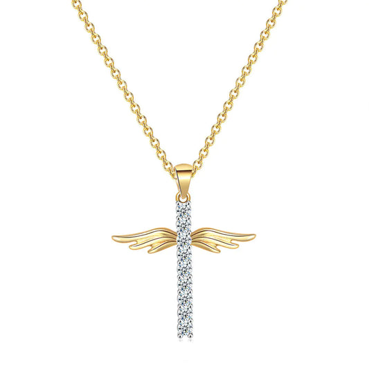 Celestial Cross Zirconia Necklace