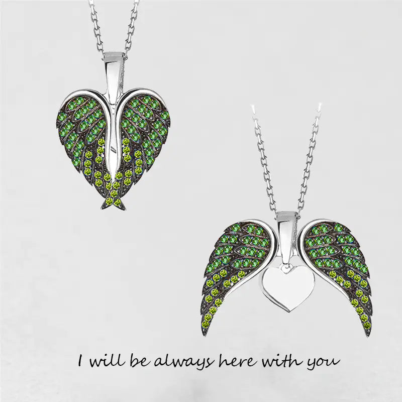 Chic Angel Wings Heart Necklace