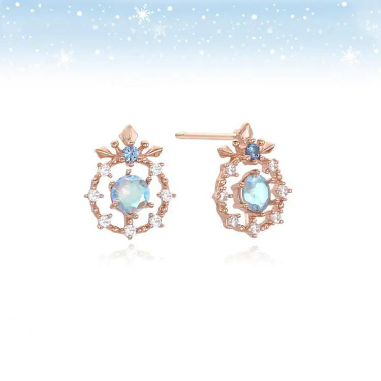 Enchanted Winter 925 Silver Snowflake Earrings