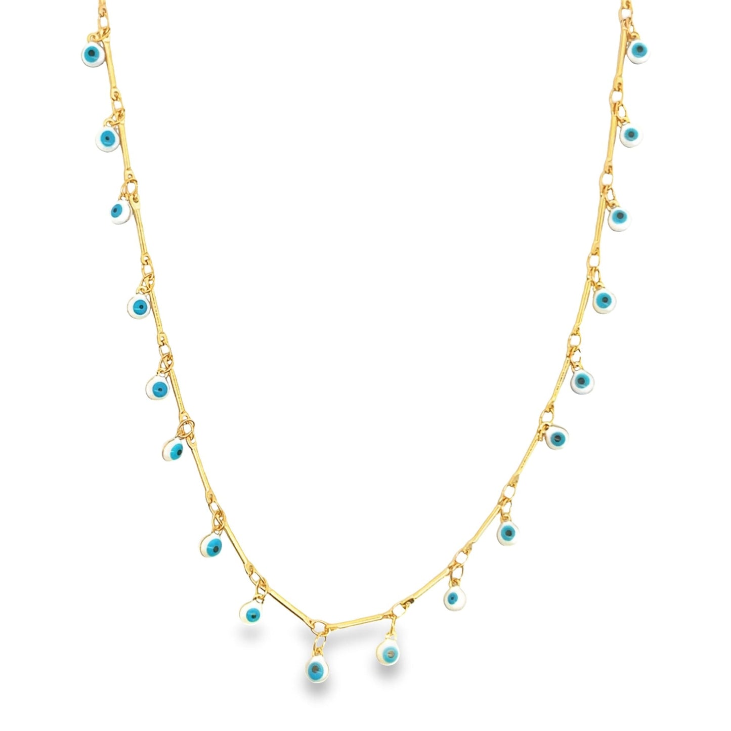 Dangle Evil Eye Charms Choker (G178)