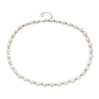 S925 Silver Baroque Pearl Elegance Necklace