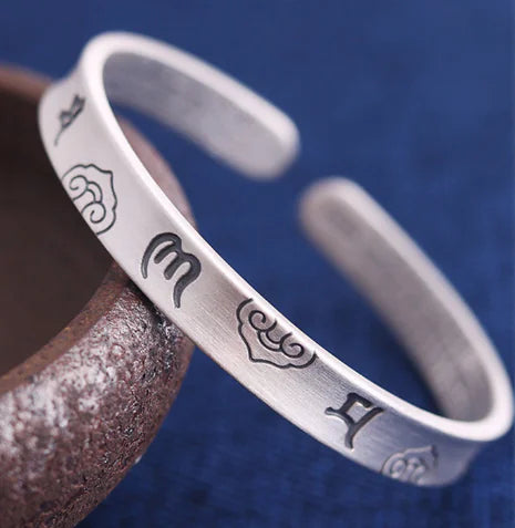 S925 Sterling Silver Eye Love Charm Bracelet