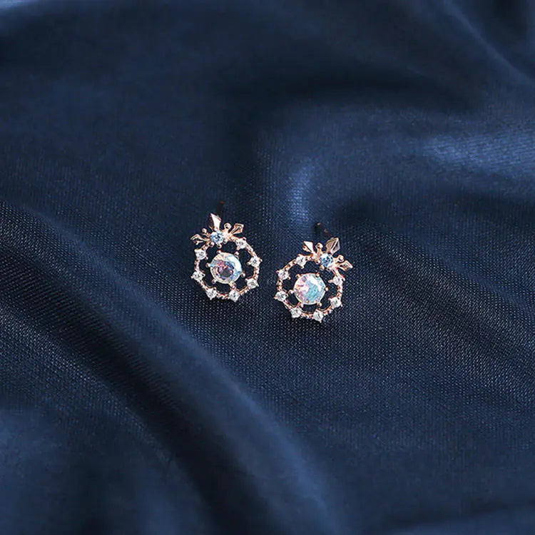 Enchanted Winter 925 Silver Snowflake Earrings