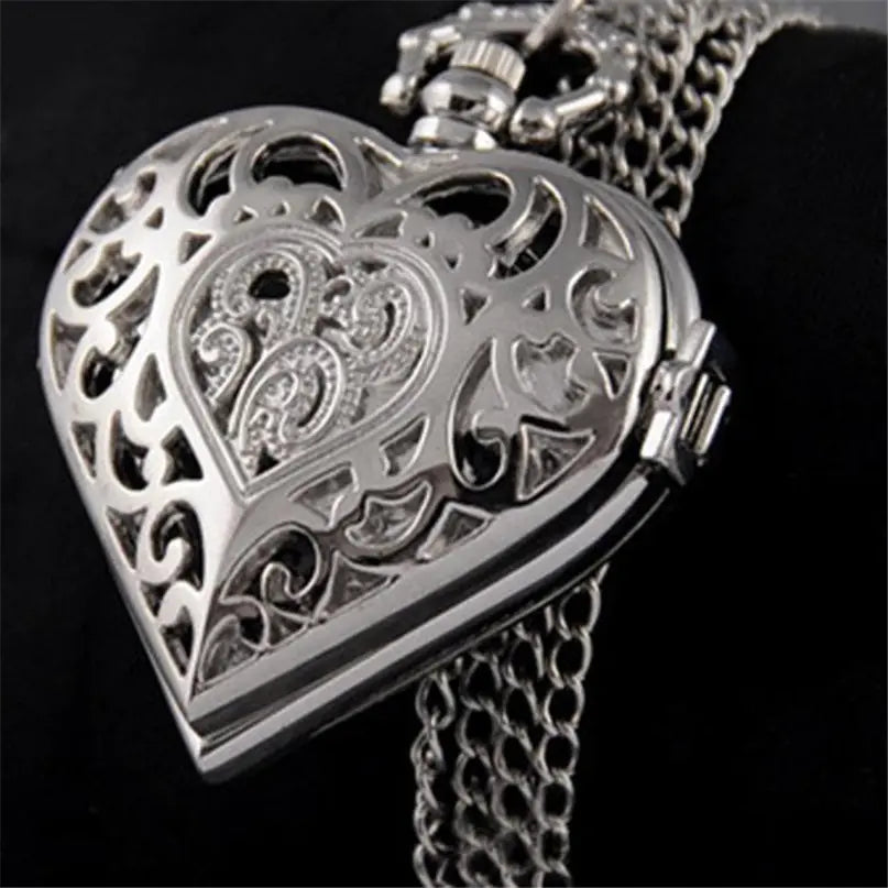 Heart Elegance Timepiece Necklace