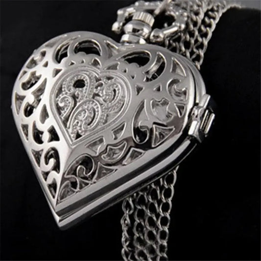 Heart Elegance Timepiece Necklace