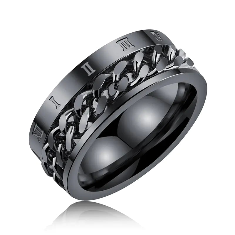 Rotatable Numeric Elegance Ring
