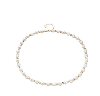 S925 Silver Baroque Pearl Elegance Necklace