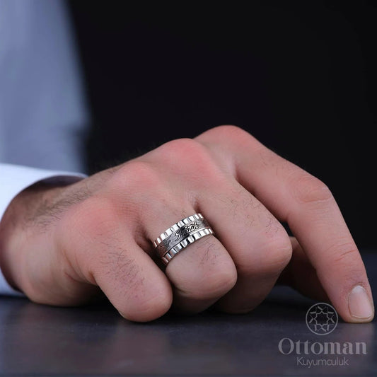 Custom Design RL Silver Wedding Ring Set - Silver Whisper