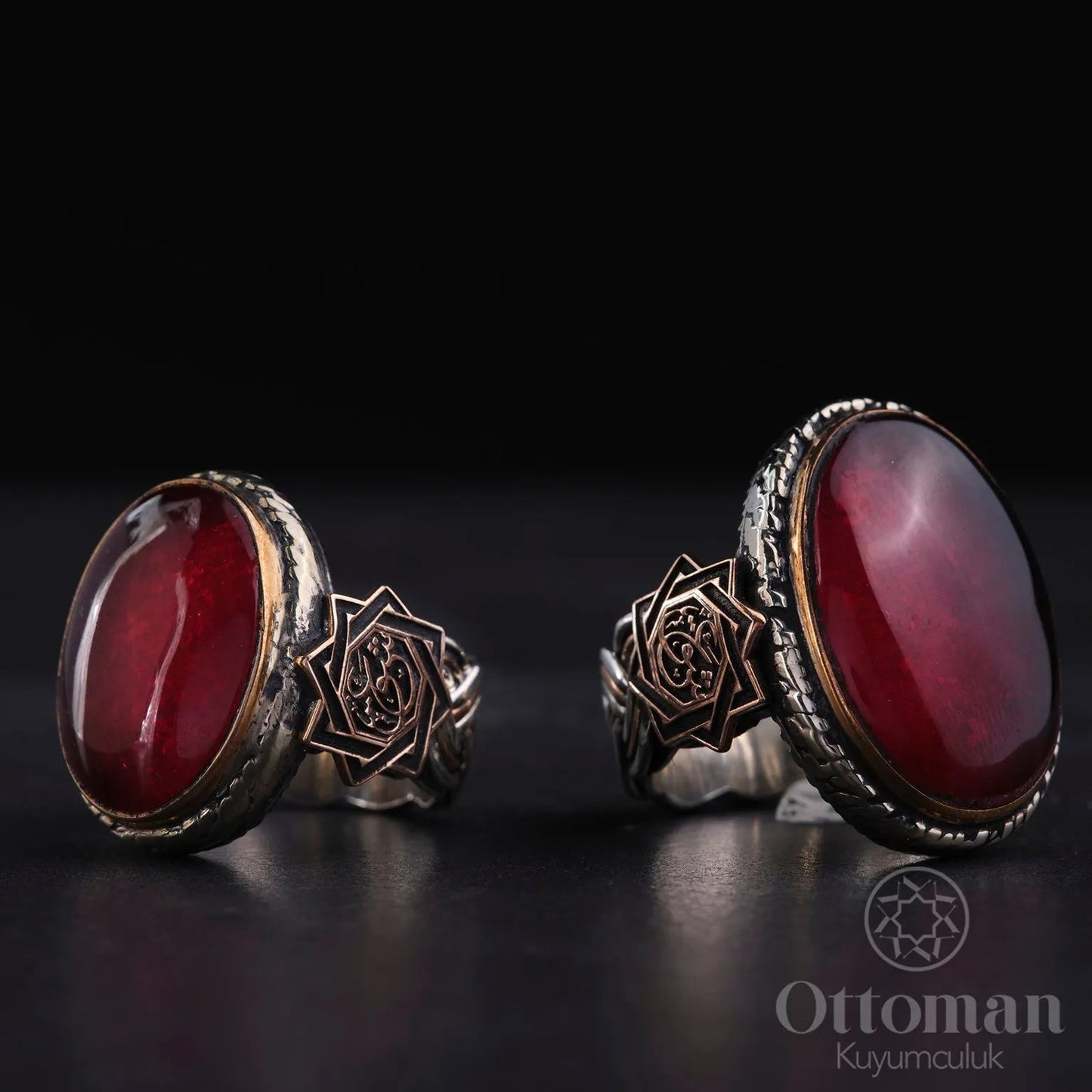Custom-Made Silver Couple's Rings - Silver Whisper