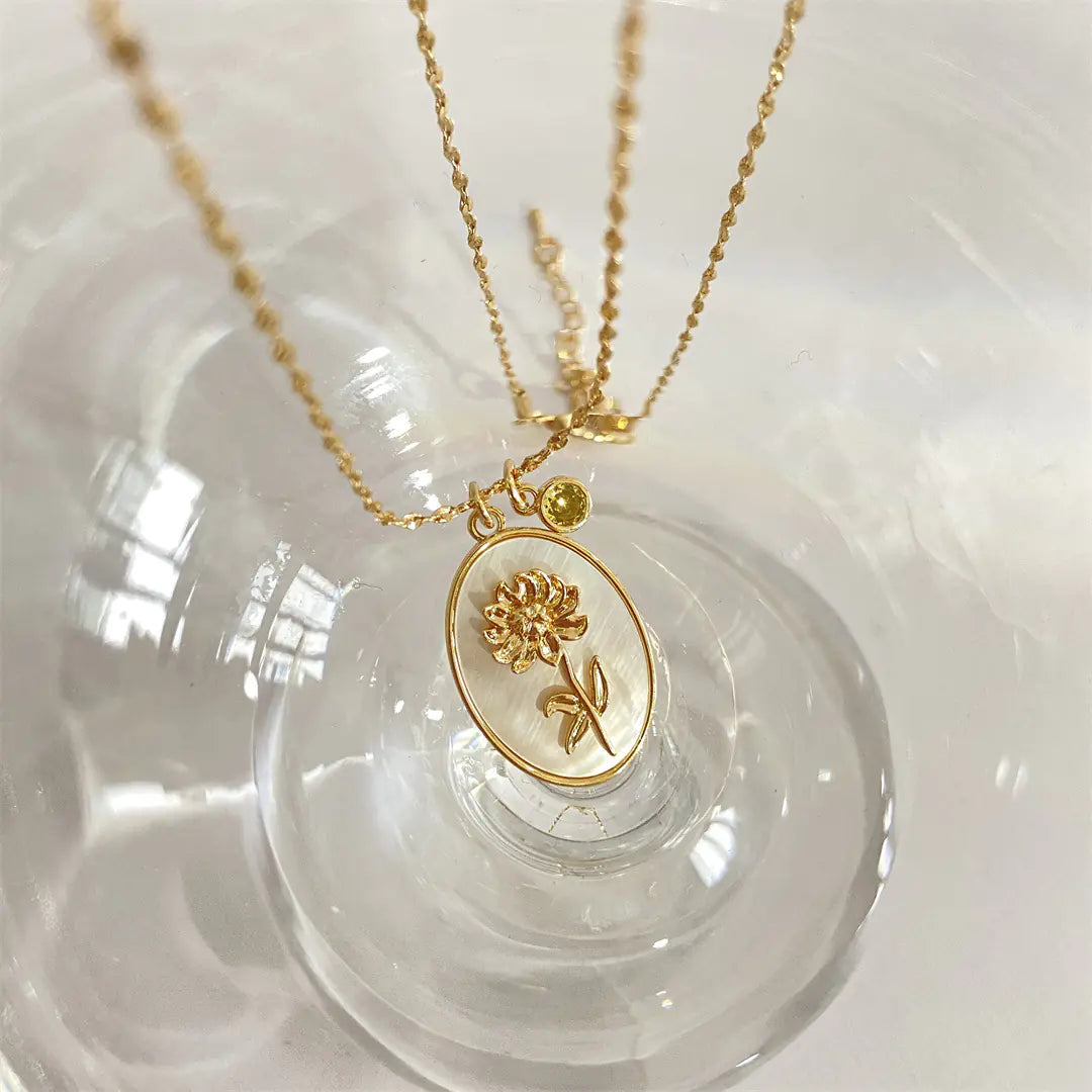 Eternal Bloom 12-Month Pendant Necklace
