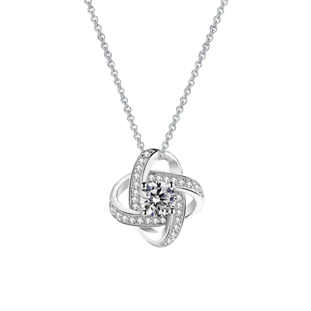 Elegant S925 Diamond Clover Pendant