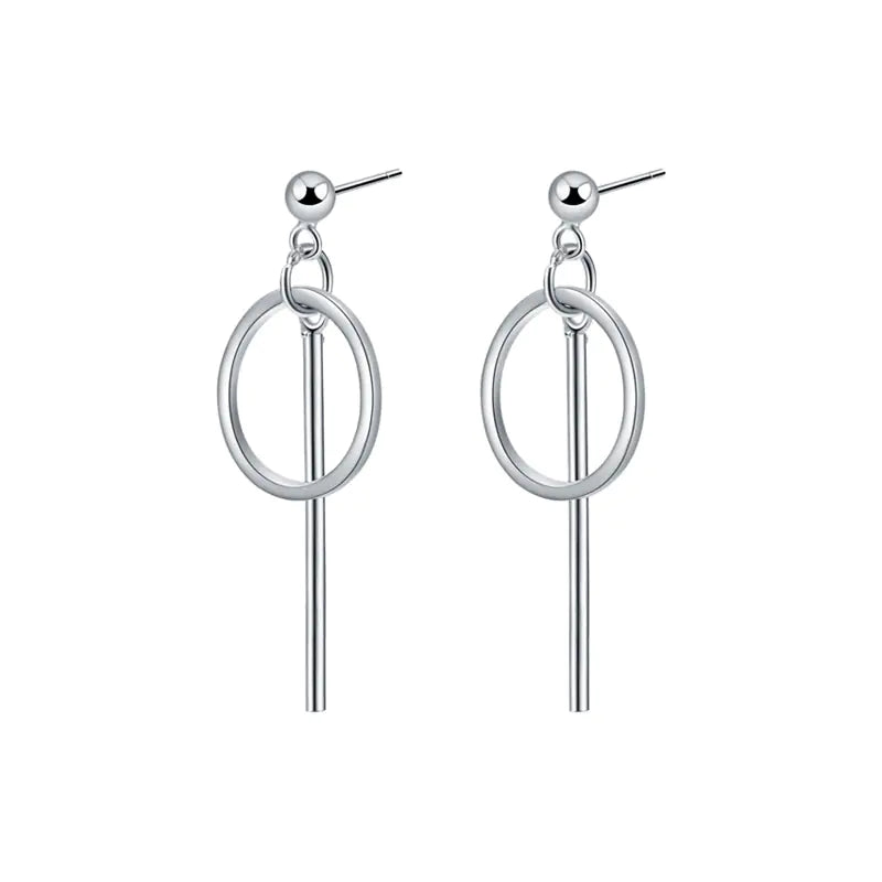 Sterling Chic 925 Silver Drop Earrings