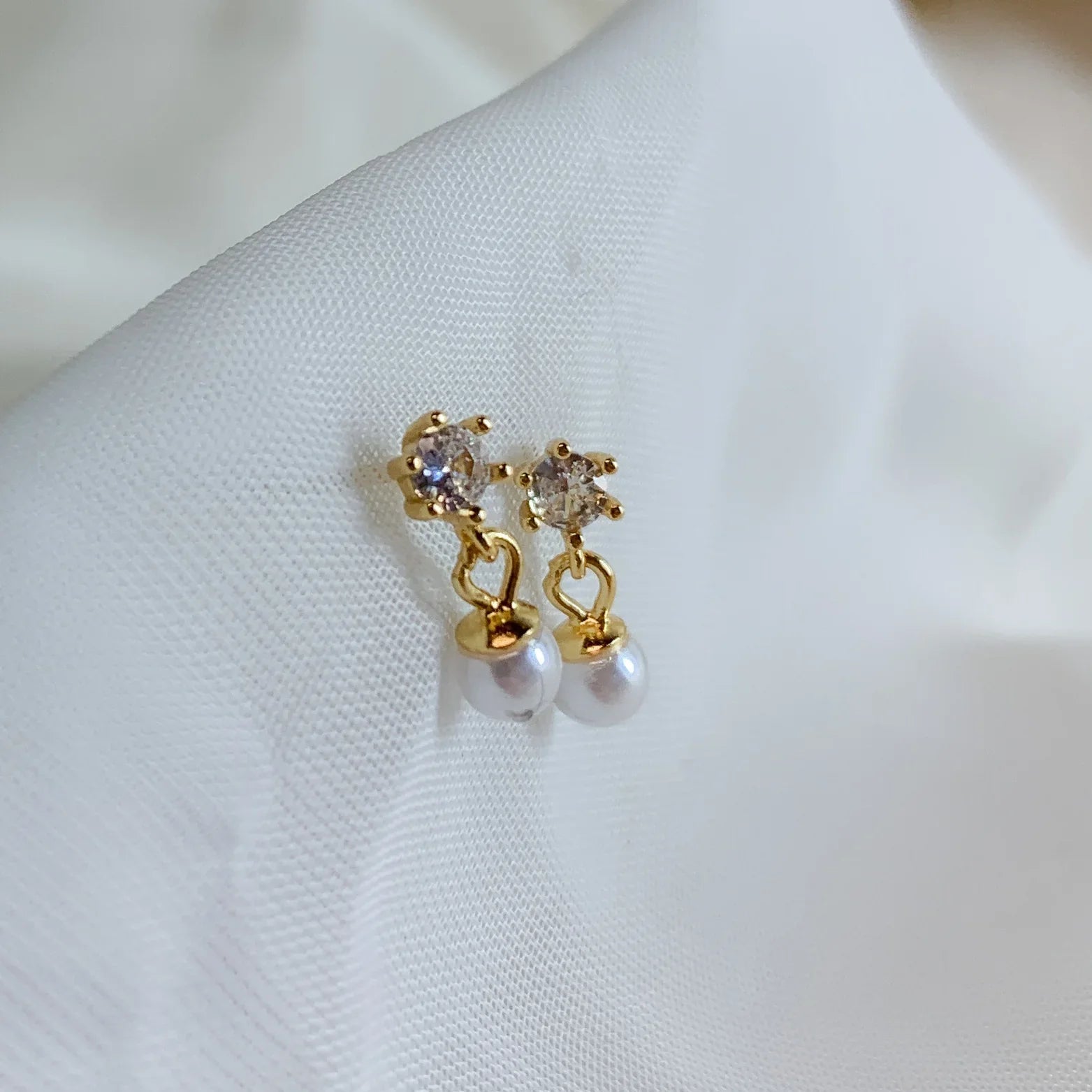 ELIZA STUDS - Silver Whisper
