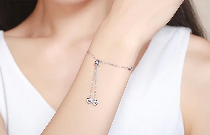 Sterling Heart Elegance Bracelet