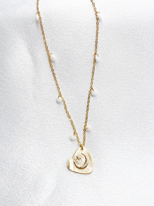 Moon Above Necklace