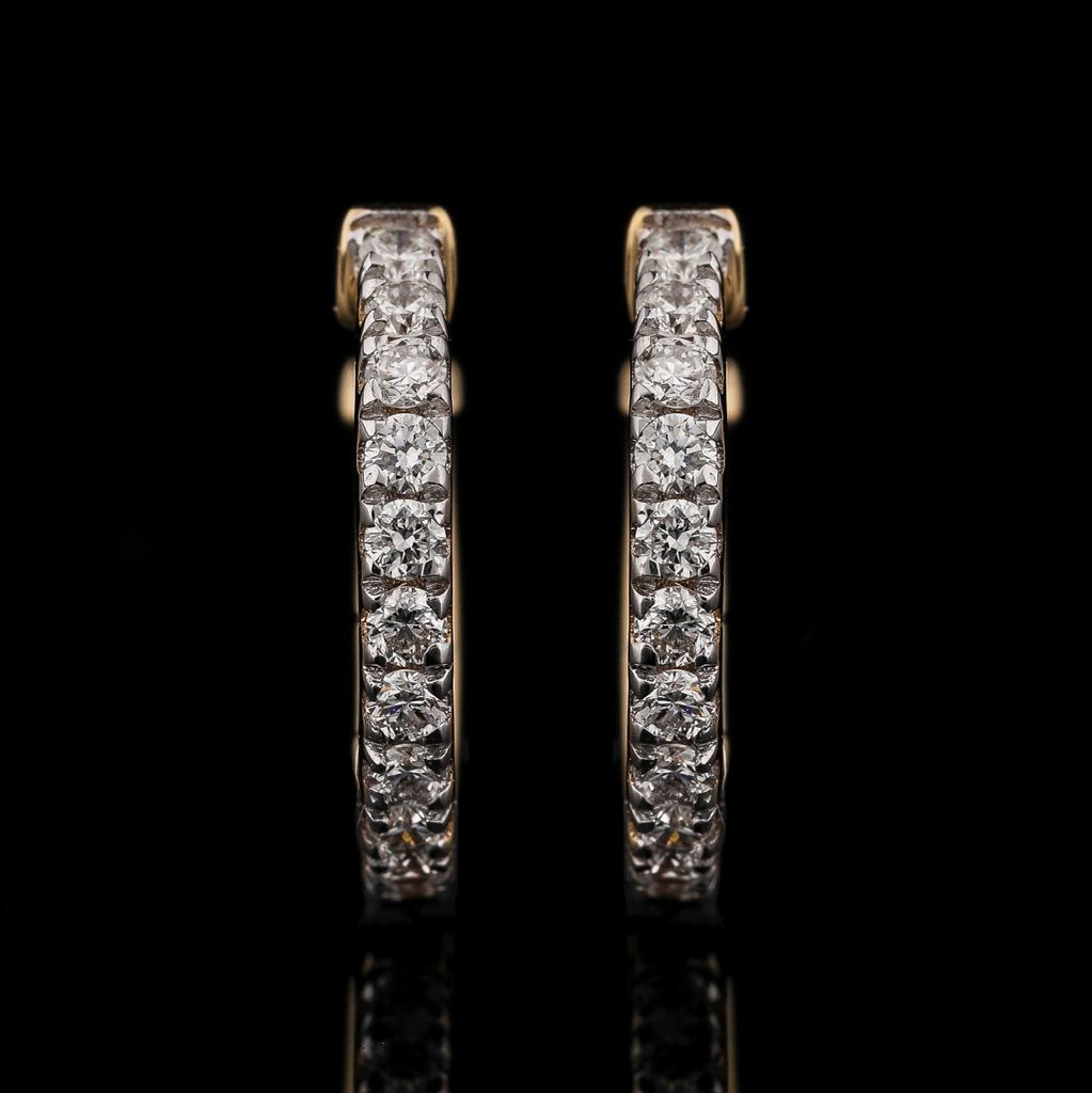 Holly Huggies Earrings 10mm Hoop - Silver Whisper