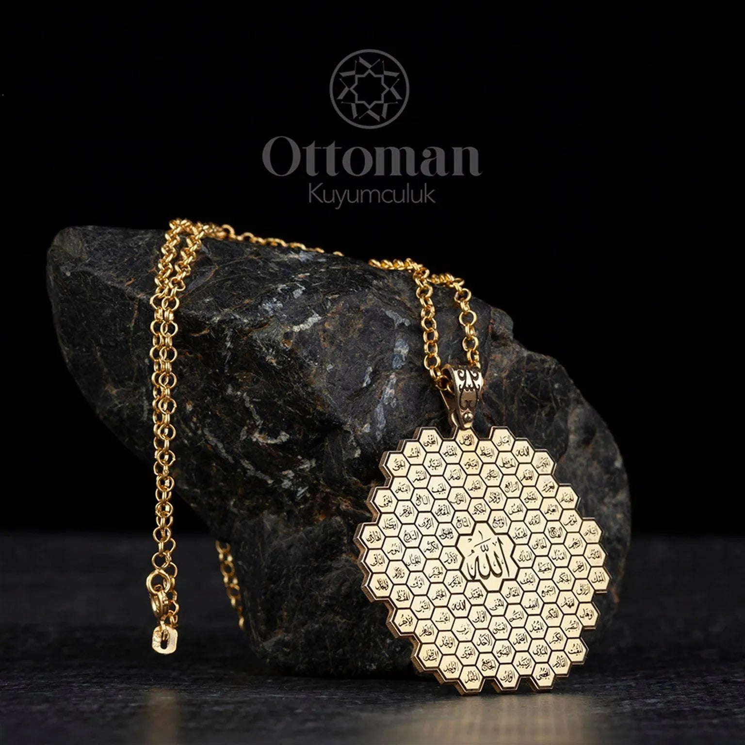 Honeycomb Necklace - Silver Whisper