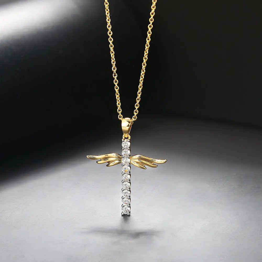 Celestial Cross Zirconia Necklace